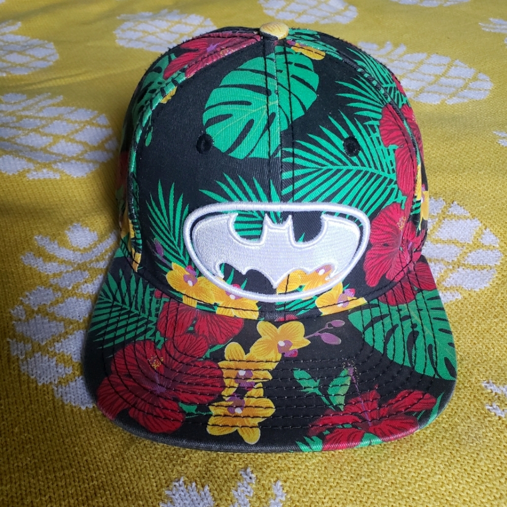 Tropical Batman Flat Bill